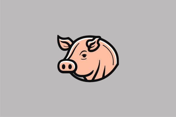 Cute Pig Logo, Funny Cartoon: A Designer's Review