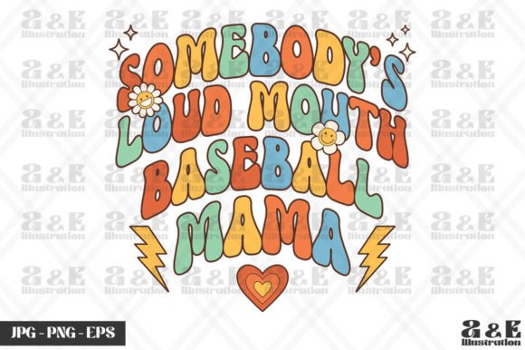 Funny Retro Baseball Mama Mothers Day Design Review