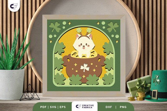 One Lucky Kitten 3D Shadow Box SVG Review