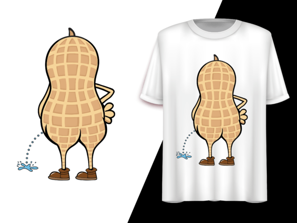 Pee-nut: A Playful Peanut Cartoon for Real Embroidery Projects