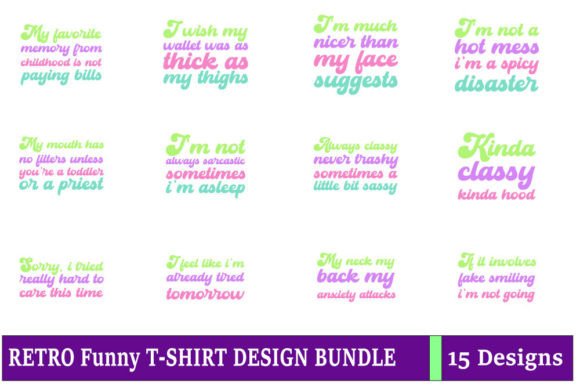 Retro Funny T-shirt Design Bundle Review