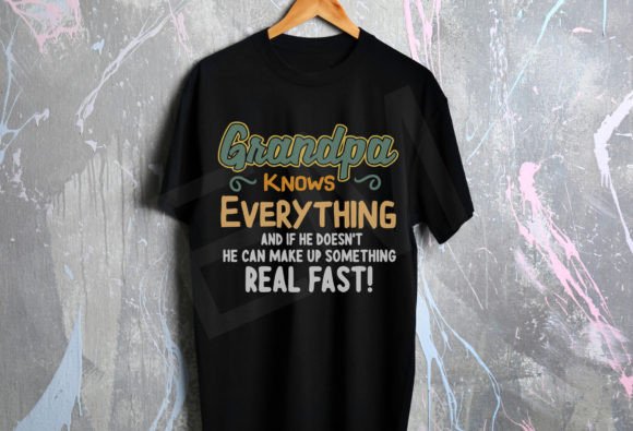 Review: Mens Funny Grandpa Knows Everything