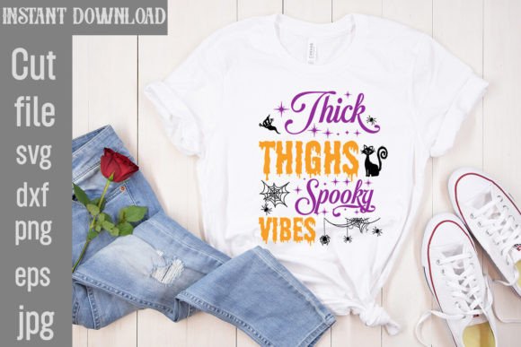 Thick Thighs Spooky Vibes SVG Cut File Review